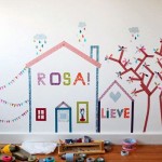 decorar paredes con washi tape