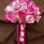 Ramo novia con rosas rosa