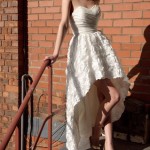 Vestido novia corto 9
