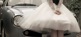 Vestido novia corto portada